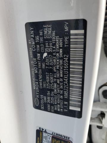 2020 Hyundai Tucson Se მანქანა იყიდება აუქციონზე, vin: KM8J2CA4XLU166942, აუქციონის ნომერი: 54751845