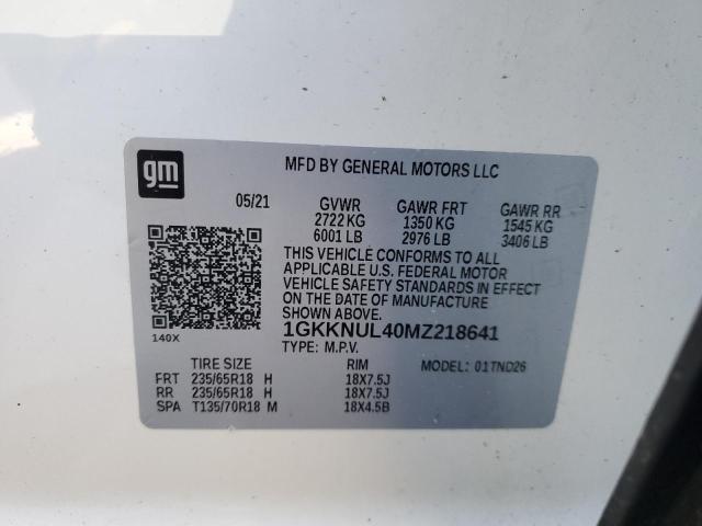 Продажа на аукционе авто 2021 Gmc Acadia Slt, vin: 1GKKNUL40MZ218641, номер лота: 52275245