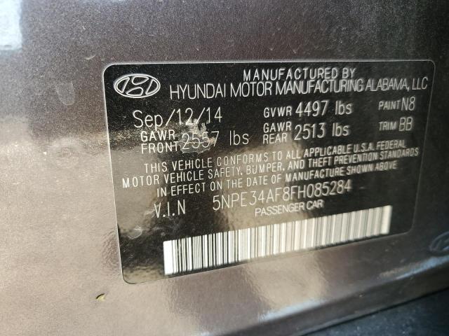 2015 Hyundai Sonata მანქანა იყიდება აუქციონზე, vin: 5NPE34AF8FH085284, აუქციონის ნომერი: 52291165
