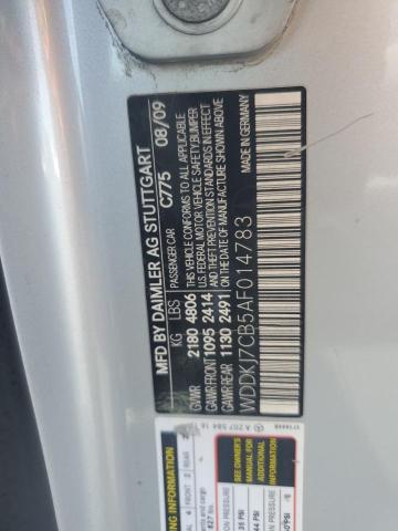 54239565 :رقم المزاد ، WDDKJ7CB5AF014783 vin ، 2010 Mercedes-benz E 550 مزاد بيع