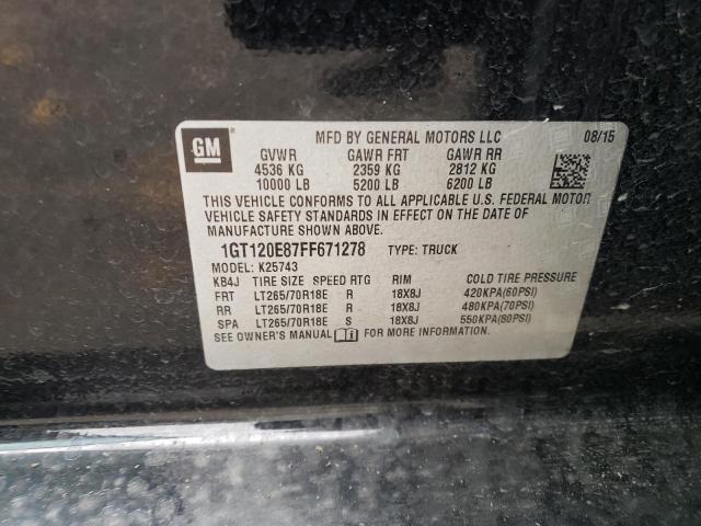Продаж на аукціоні авто 2015 Gmc Sierra K25, vin: 1GT120E87FF671278, номер лоту: 54755635