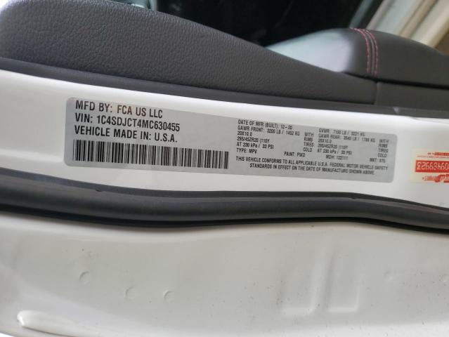 Aukcja sprzedaży 2021 Dodge Durango, vin: 1C4SDJCT4MC630455, numer aukcji: 52041925