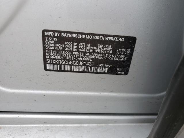Aukcja sprzedaży 2016 Bmw X5, vin: 5UXKR6C56G0J81431, numer aukcji: 53136675