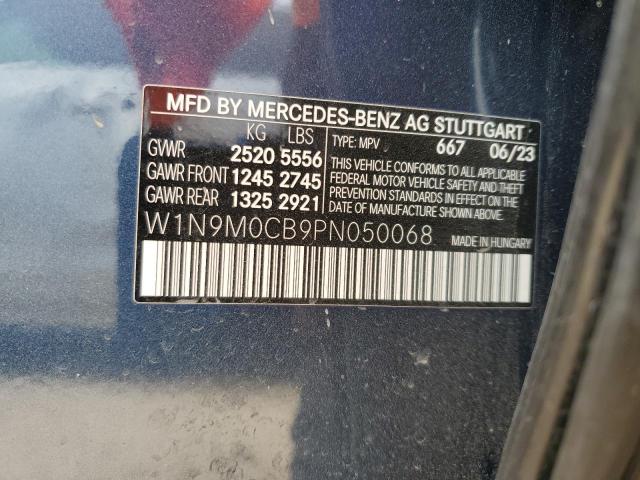 53127205 :رقم المزاد ، W1N9M0CB9PN050068 vin ، 2023 Mercedes-benz Eqb 250+ مزاد بيع