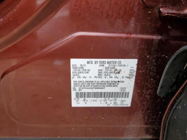 Aukcja sprzedaży 2015 Ford Edge Sel, vin: 2FMTK4J93FBB89807, numer aukcji: 55228345