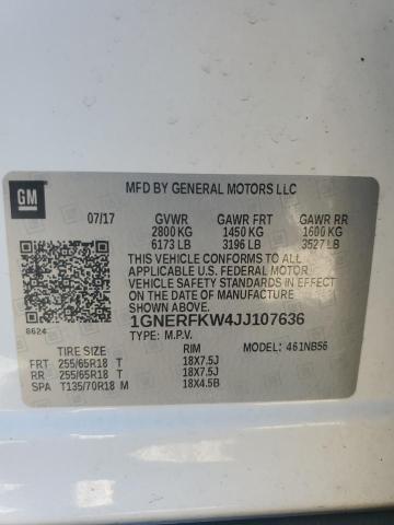 Продажа на аукционе авто 2018 Chevrolet Traverse L, vin: 1GNERFKW4JJ107636, номер лота: 55266005