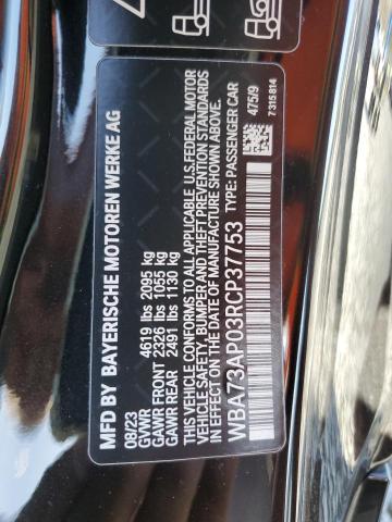 Продажа на аукционе авто 2024 Bmw 430xi, vin: WBA73AP03RCP37753, номер лота: 53486475