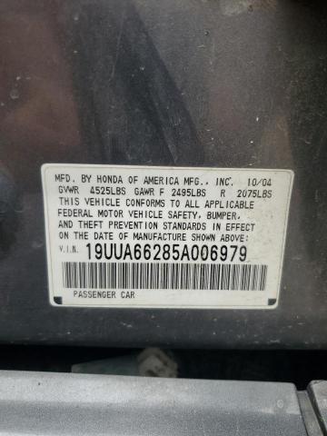 2005 Acura Tl მანქანა იყიდება აუქციონზე, vin: 19UUA66285A006979, აუქციონის ნომერი: 54561965