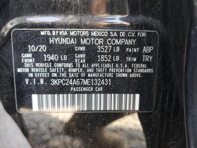 Продажа на аукционе авто 2021 Hyundai Accent, vin: 3KPC24A67ME132431, номер лота: 54410385
