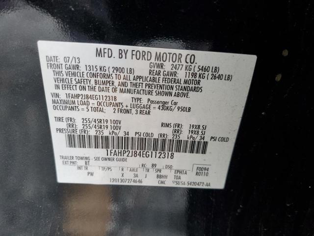 53035095 :رقم المزاد ، 1FAHP2J84EG112318 vin ، 2014 Ford Taurus مزاد بيع