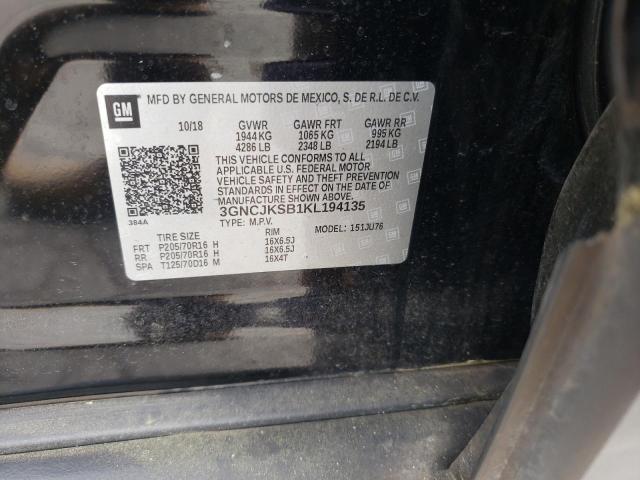 Aukcja sprzedaży 2019 Chevrolet Trax Ls, vin: 3GNCJKSB1KL194135, numer aukcji: 54650965