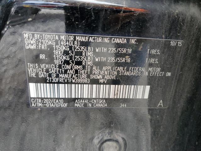 53436895 :رقم المزاد ، 2T3DFREV1FW399983 vin ، 2015 Toyota Rav4 مزاد بيع