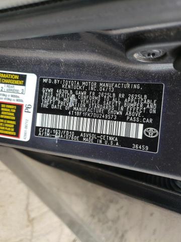 Продаж на аукціоні авто 2013 Toyota Camry L, vin: 4T1BF1FK7DU249573, номер лоту: 53085625