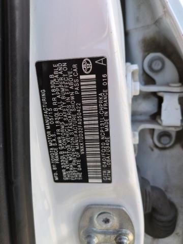 Продажа на аукционе авто 2015 Toyota Yaris, vin: VNKKTUD32FA050422, номер лота: 52912085