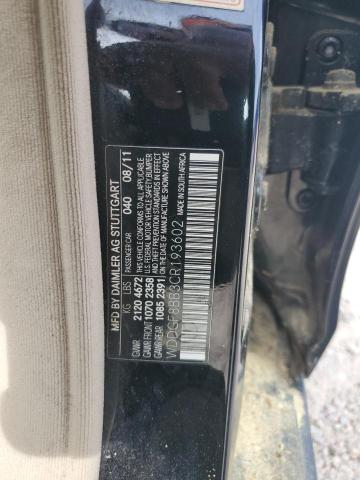 Aukcja sprzedaży 2012 Mercedes-benz C, vin: WDDGF8BB3CR193602, numer aukcji: 54545195