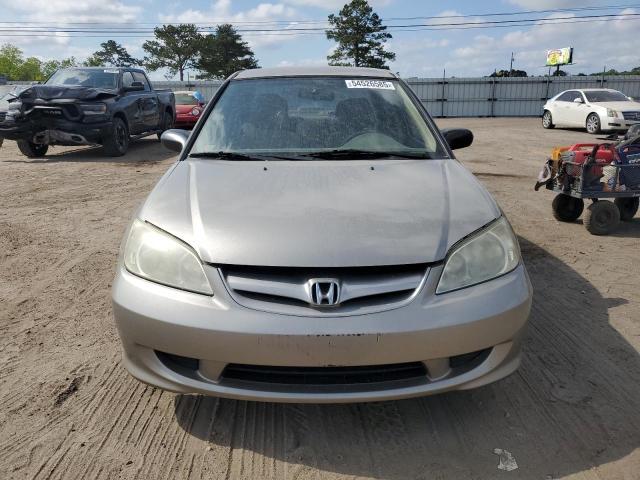 54526585 :رقم المزاد ، 2HGES16575H501111 vin ، 2005 Honda Civic Lx مزاد بيع