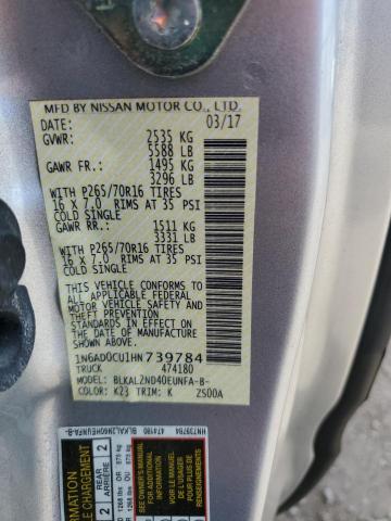 Продаж на аукціоні авто 2017 Nissan Frontier S, vin: 1N6AD0CU1HN739784, номер лоту: 52462065