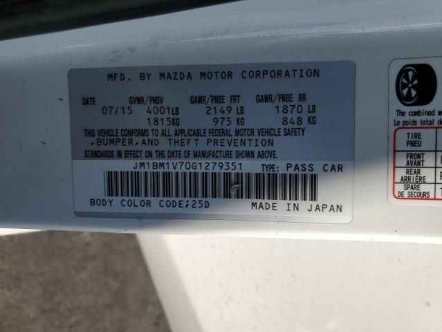 52558425 :رقم المزاد ، JM1BM1V70G1279351 vin ، 2016 Mazda 3 مزاد بيع
