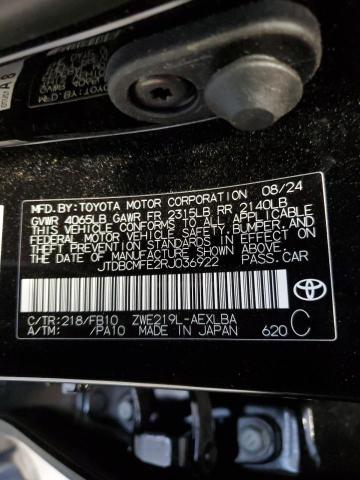 51693795 :رقم المزاد ، JTDBCMFE2RJ036922 vin ، 2024 Toyota Corolla مزاد بيع