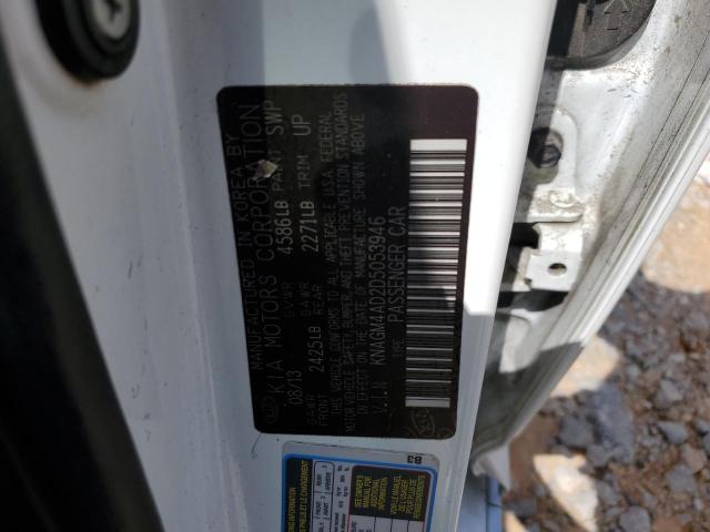 55026325 :رقم المزاد ، KNAGM4AD2D5053946 vin ، 2013 Kia Optima Hyb مزاد بيع