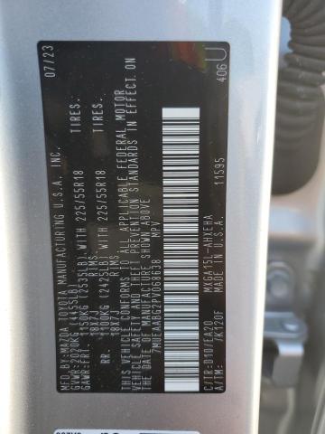 Продажа на аукционе авто 2023 Toyota Corolla Cross, vin: 7MUEAABG2PV068638, номер лота: 54857575