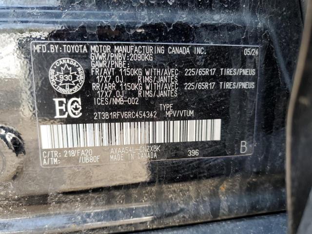2024 Toyota Rav4 მანქანა იყიდება აუქციონზე, vin: 2T3B1RFV6RC454342, აუქციონის ნომერი: 48538075