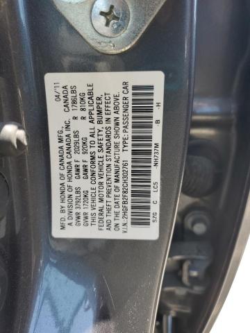 Продаж на аукціоні авто 2012 Honda Civic Ex, vin: 2HGFB2F82CH302761, номер лоту: 52545905