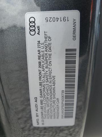 2023 Audi A5 მანქანა იყიდება აუქციონზე, vin: WAU4AGF50PN006739, აუქციონის ნომერი: 51905455