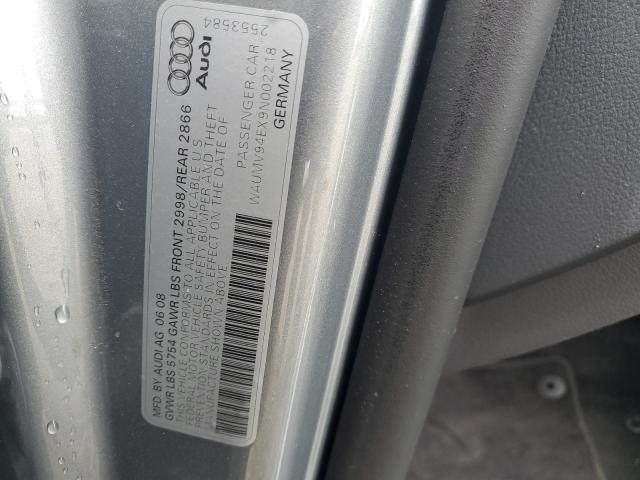 Продажа на аукционе авто 2009 Audi A8, vin: WAUMV94EX9N002218, номер лота: 54795565