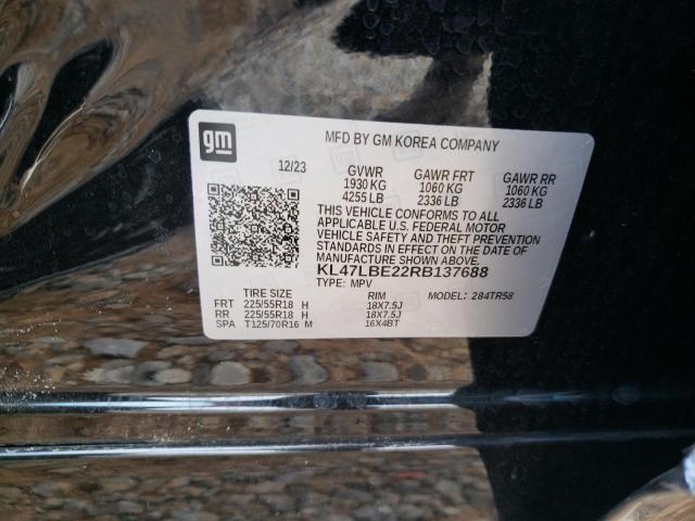 2024 Buick Envista მანქანა იყიდება აუქციონზე, vin: KL47LBE22RB137688, აუქციონის ნომერი: 50848885