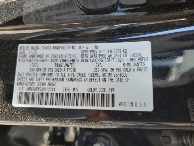 53961705 :رقم المزاد ، 7MMVAABW5SN112244 vin ، 2025 Mazda Cx-50 مزاد بيع