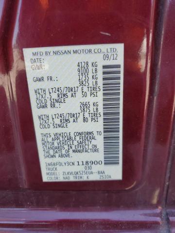 2012 Nissan Nv 2500 მანქანა იყიდება აუქციონზე, vin: 1N6BF0LY3CN118900, აუქციონის ნომერი: 74497115