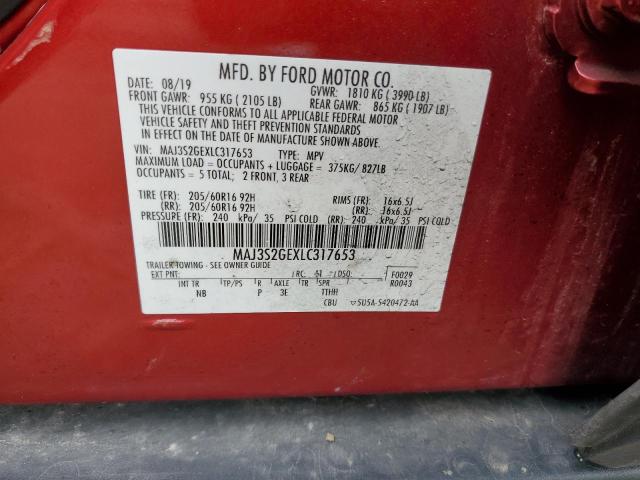 2020 Ford Ecosport S მანქანა იყიდება აუქციონზე, vin: MAJ3S2GEXLC317653, აუქციონის ნომერი: 53866125
