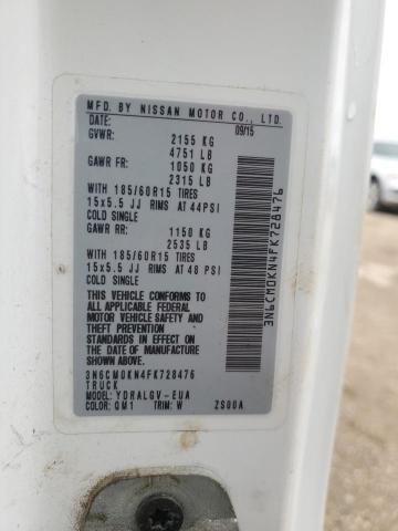 Aukcja sprzedaży 2015 Nissan Nv200, vin: 3N6CM0KN4FK728476, numer aukcji: 53785995