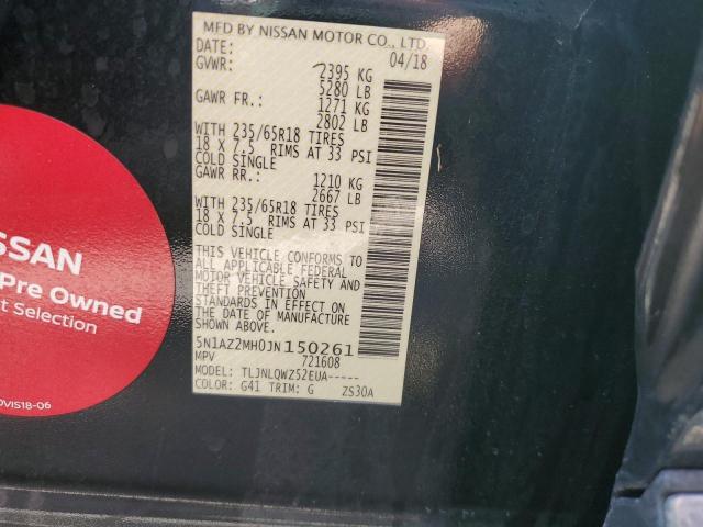 Aukcja sprzedaży 2018 Nissan Murano S, vin: 5N1AZ2MH0JN150261, numer aukcji: 55258145