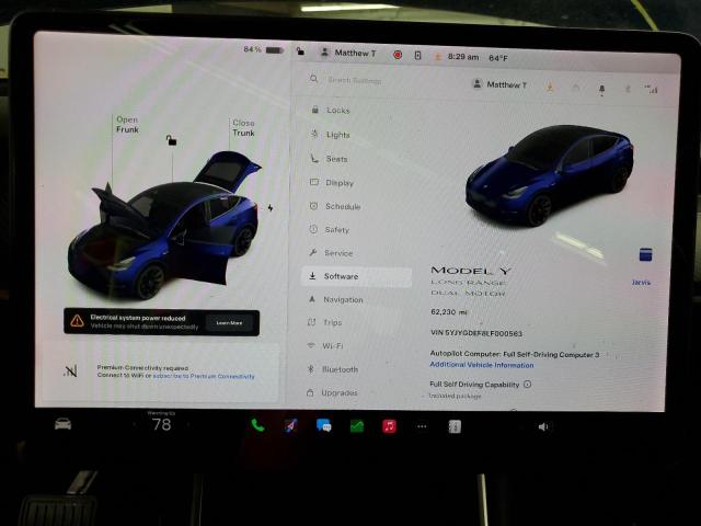 Aukcja sprzedaży 2020 Tesla Model Y, vin: 5YJYGDEF8LF000563, numer aukcji: 52551125