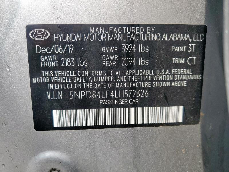 Aukcja sprzedaży 2020 Hyundai Elantra Se, vin: 5NPD84LF4LH572326, numer aukcji: 53258205