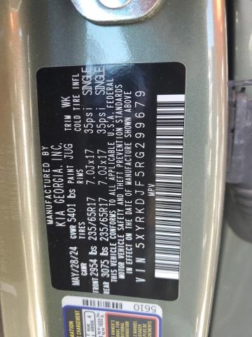 Продаж на аукціоні авто 2024 Kia Sorento, vin: 5XYRKDJF5RG299679, номер лоту: 53190125