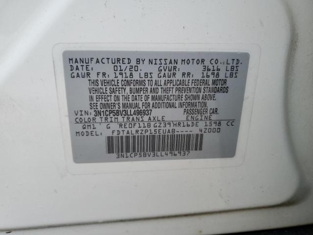 Aukcja sprzedaży 2020 Nissan Kicks S, vin: 3N1CP5BV3LL496937, numer aukcji: 55214565