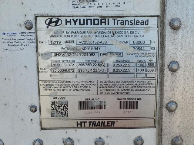 52684325 :رقم المزاد ، 3H3V532C5LT201063 vin ، 2020 Hyundai Translead مزاد بيع