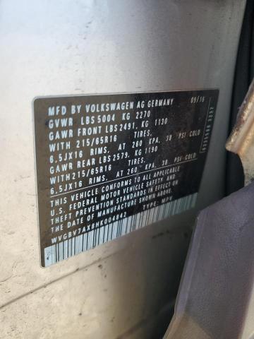 Продажа на аукционе авто 2017 Volkswagen Tiguan, vin: WVGBV7AX8HK004842, номер лота: 53422935