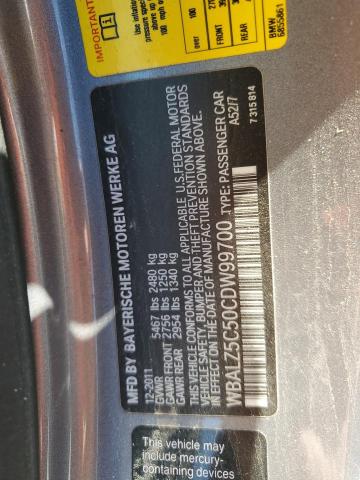 Aukcja sprzedaży 2012 Bmw 650 Xi, vin: WBALZ5C50CDW99700, numer aukcji: 54983705