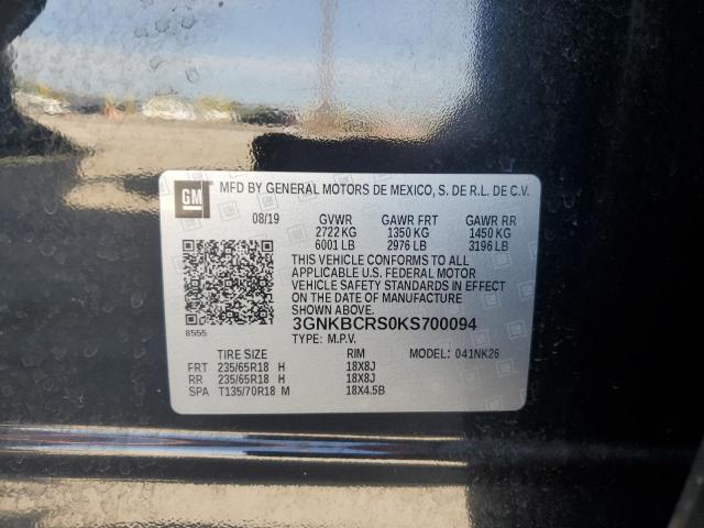 Продаж на аукціоні авто 2019 Chevrolet Blazer 2lt, vin: 3GNKBCRS0KS700094, номер лоту: 54378145