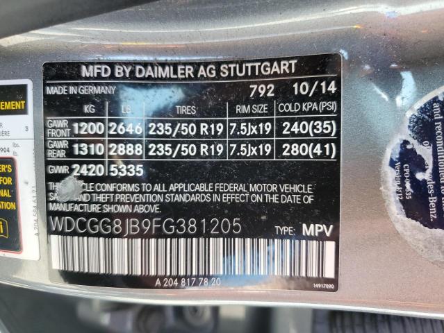 Aukcja sprzedaży 2015 Mercedes-benz Glk 350 4m, vin: WDCGG8JB9FG381205, numer aukcji: 53112205