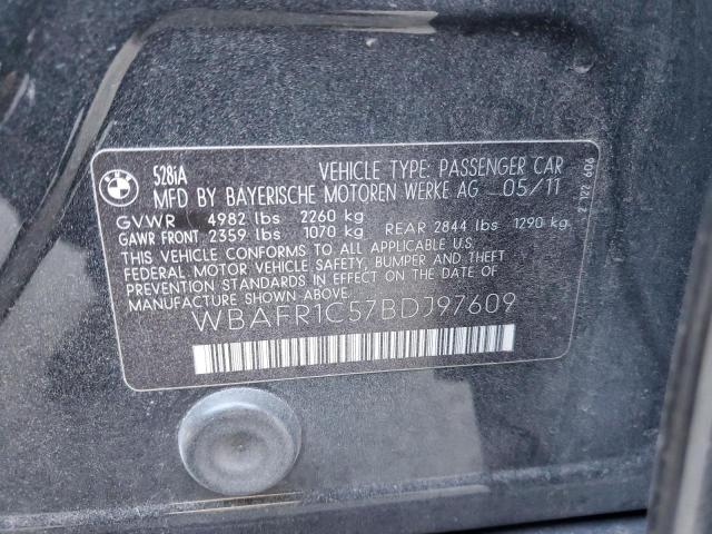 Продаж на аукціоні авто 2011 Bmw 528 I, vin: WBAFR1C57BDJ97609, номер лоту: 52526575