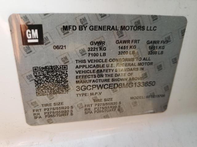 Продаж на аукціоні авто 2021 Chevrolet Silverado, vin: 3GCPWCED8MG242238, номер лоту: 61447726