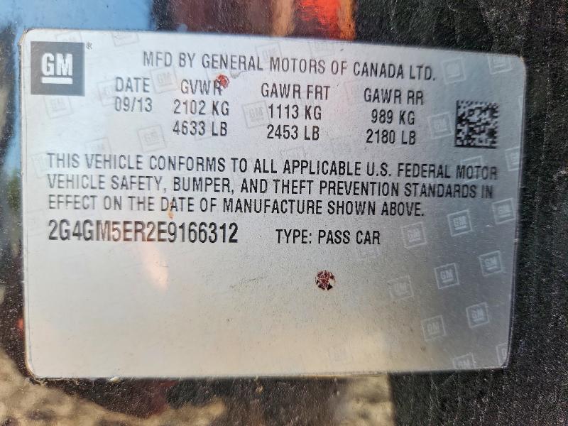 Продаж на аукціоні авто 2014 Buick Regal, vin: 2G4GM5ER2E9166312, номер лоту: 50128166
