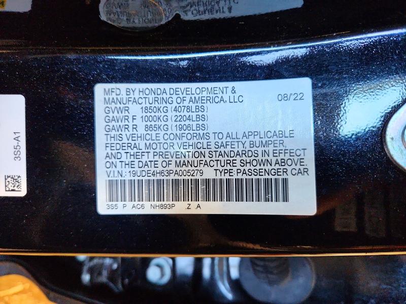 Aukcja sprzedaży 2023 Acura Integra, vin: 19UDE4H63PA005279, numer aukcji: 50839096