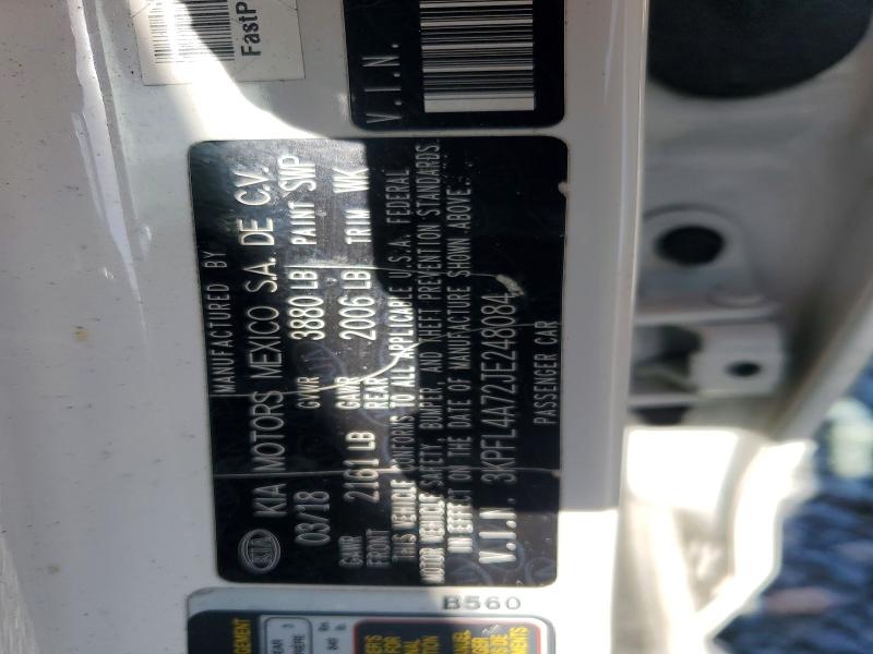 Продаж на аукціоні авто 2018 Kia Forte, vin: 3KPFL4A72JE248084, номер лоту: 50895466