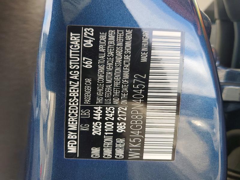 2023 Mercedes-benz Cla მანქანა იყიდება აუქციონზე, vin: W1K5J4GB8PN404572, აუქციონის ნომერი: 48450276